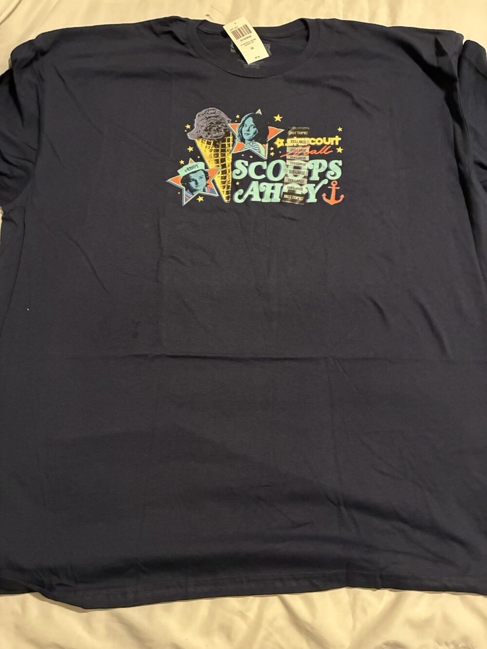 Nwt Hot Topic Stranger Things Scoops Ahoy T-Shirt Xxxl